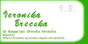 veronika brecska business card